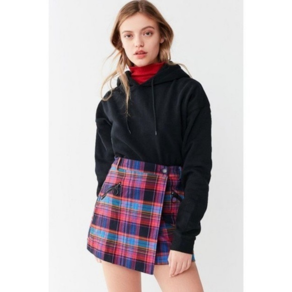 Urban Outfitters Dresses & Skirts - Urban Outfitters Seth Plaid Mini Wrap Skirt Size M